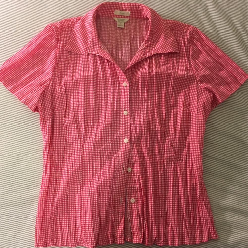 Pink checkered shirt